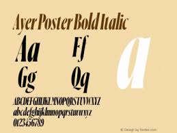 Ayer Poster Font preview